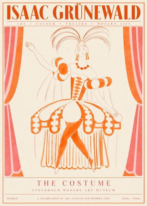 Isaac Grünewald The Costume II No4 - Juliste