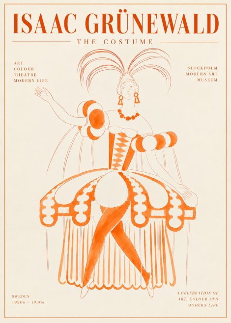 Isaac Grünewald The Costume II No6 - Juliste
