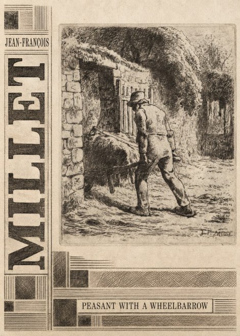 Jean-François Millet Peasant with a Wheelbarrow No5 - Juliste