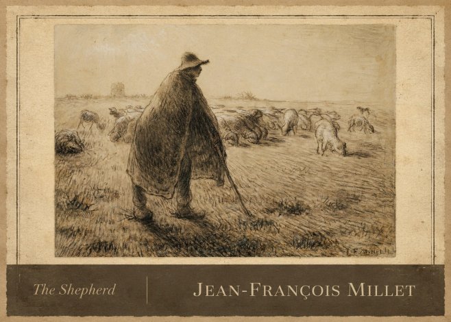 Jean-François Millet The Shepherd No3 - Juliste