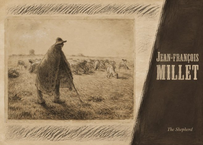 Jean-François Millet The Shepherd No5 - Juliste