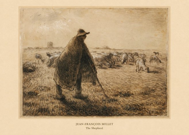 Jean-François Millet The Shepherd No6 - Juliste