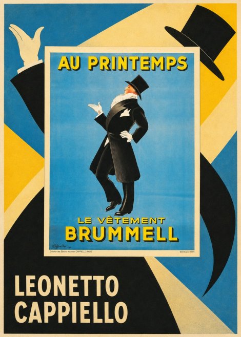 Leonetto Cappiello Au Printemps Le Vêtement Brummell No5 - Juliste