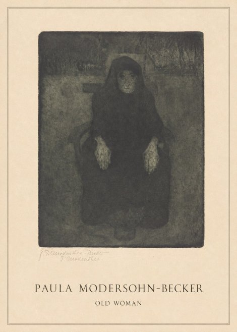 Paula Modersohn-Becker Old Woman No4 - Juliste