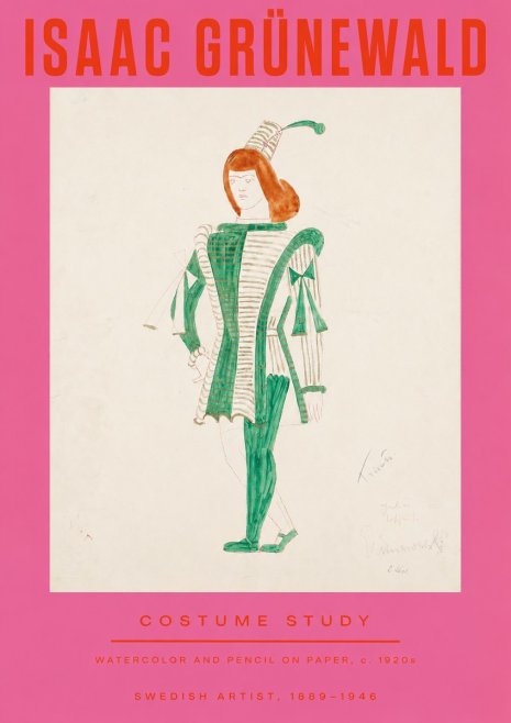Isaac Grünewald The Harlequin No3 - Juliste