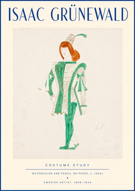 Isaac Grünewald The Harlequin No4 - Juliste