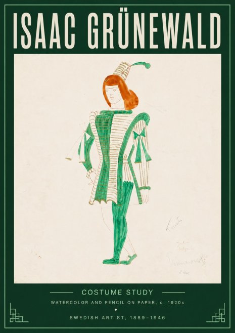 Isaac Grünewald The Harlequin No5 - Juliste