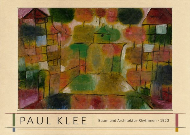 Paul Klee Baum Und Architektur-rhythmen No1 - Juliste
