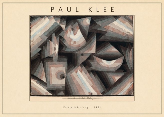 Paul Klee Kristall-stufung I No4 - Juliste