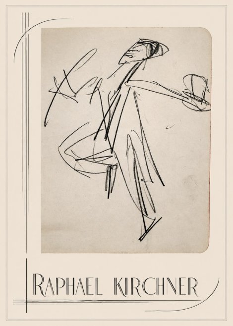 Raphael Kirchner Dynamic Dancer Sketch No1 - Juliste