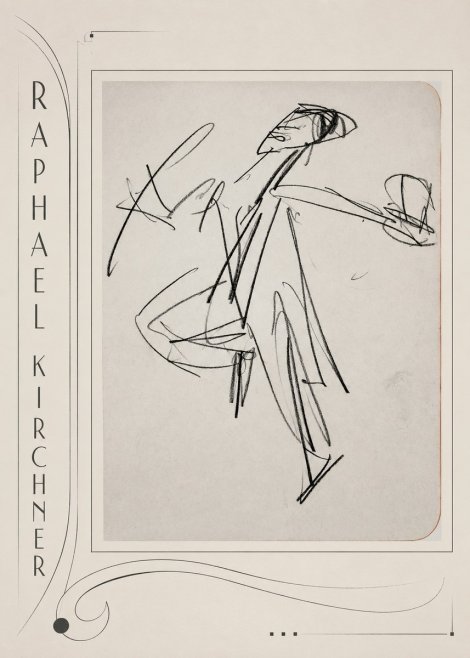 Raphael Kirchner Dynamic Dancer Sketch No2 - Juliste