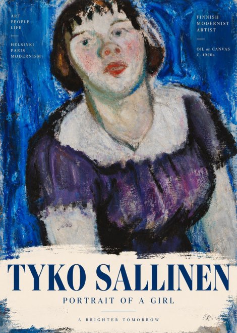 Tyko Sallinen Portrait of a Girl II No6 - Juliste
