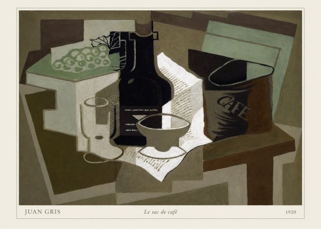 Juan Gris Le Sac De Café No6 - Juliste