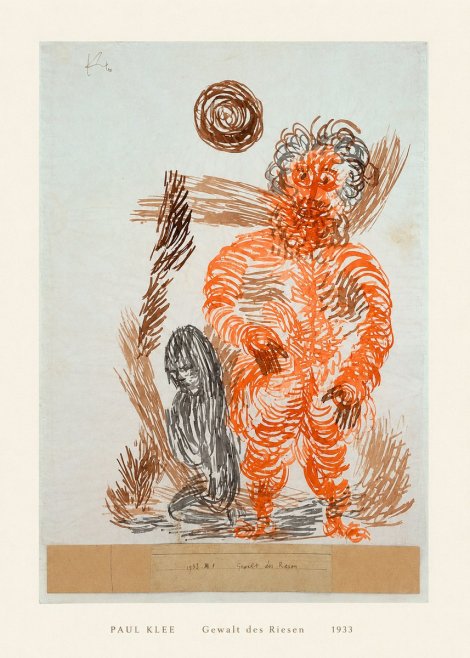 Paul Klee Gewalt Des Riesen II No5 - Juliste