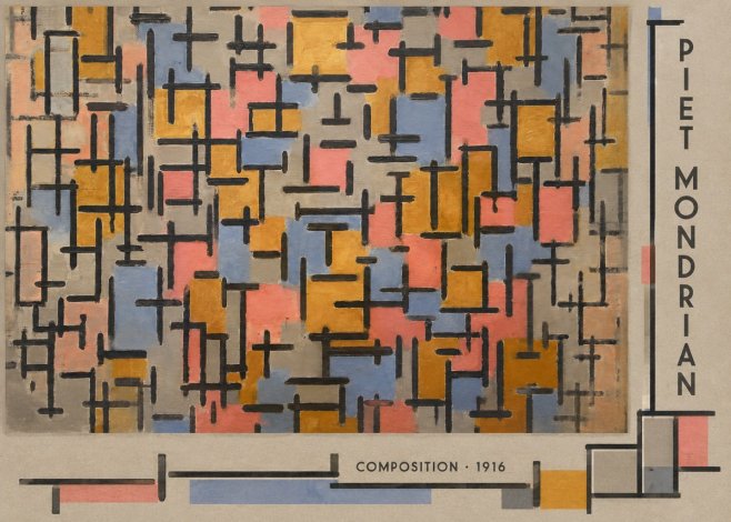 Piet Mondrian Composition No2 - Juliste