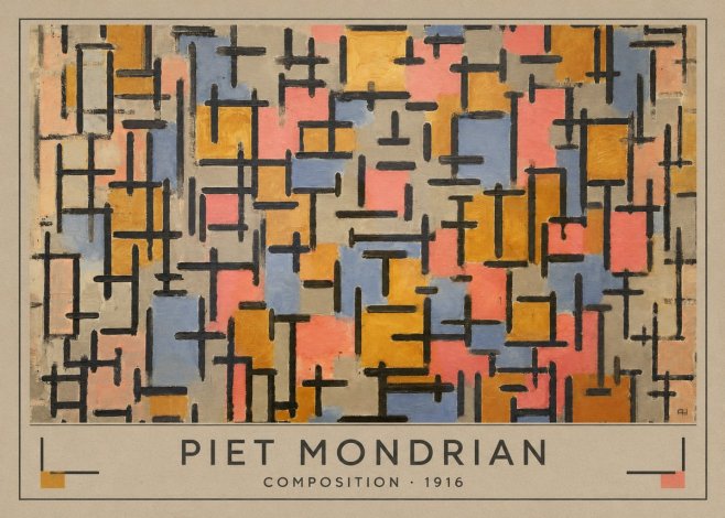 Piet Mondrian Composition No3 - Juliste