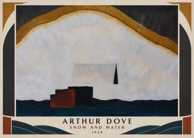 Arthur Dove Snow and Water No1 - Juliste