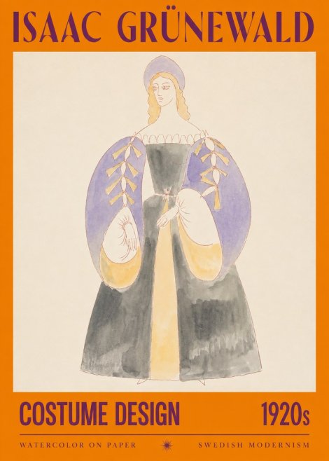 Isaac Grünewald Costume Design XIV No2 - Juliste