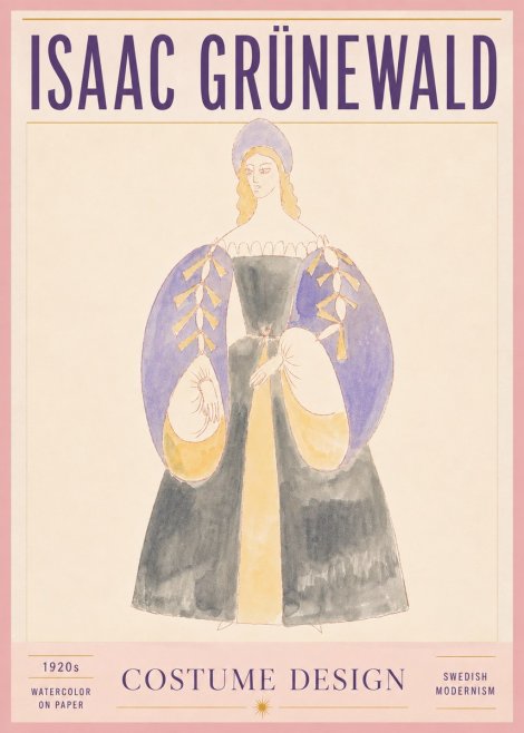 Isaac Grünewald Costume Design XIV No5 - Juliste