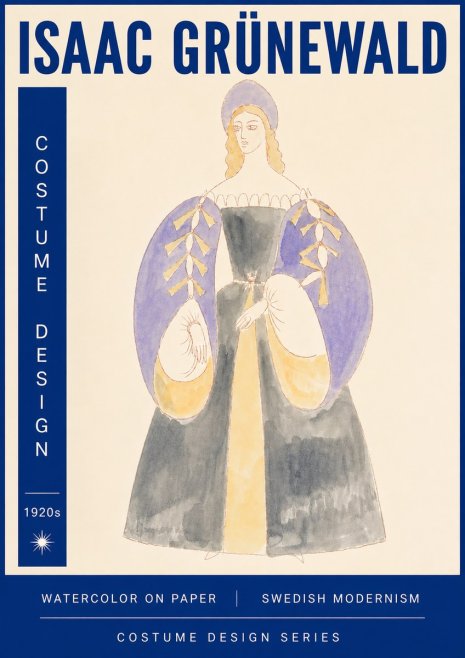 Isaac Grünewald Costume Design XIV No6 - Juliste