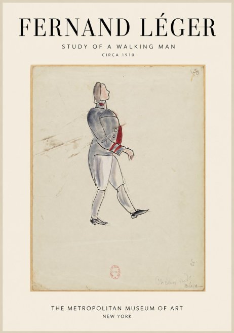 Fernand Léger Study of a Walking Man No1 - Juliste