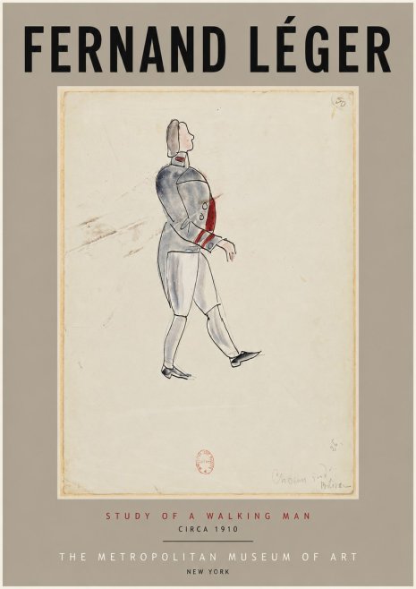 Fernand Léger Study of a Walking Man No4 - Juliste