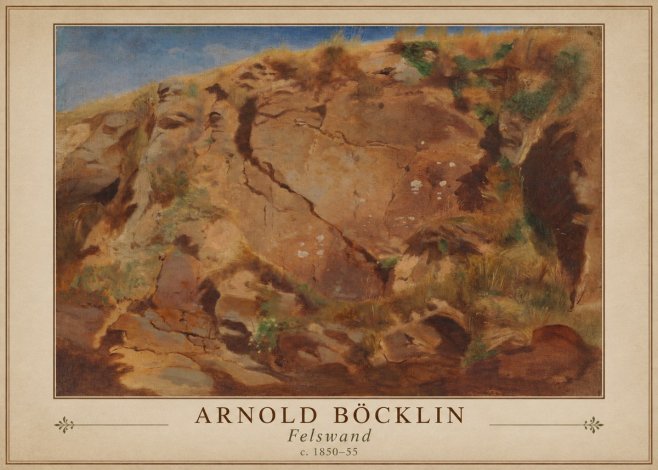 Arnold Böcklin Felswand No1 - Juliste