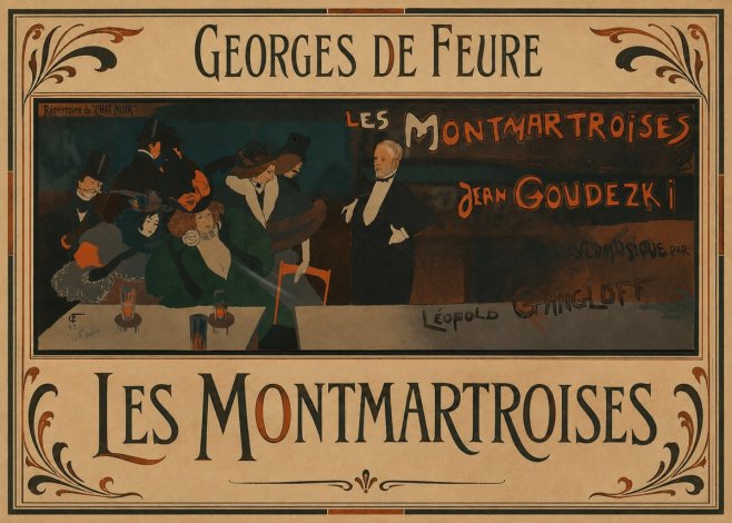 Georges de Feure Les Montmartroises No1 - Juliste