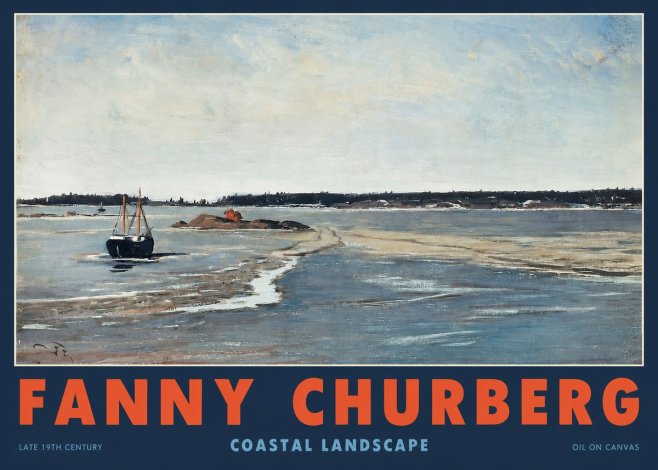 Fanny Churberg Coastal Landscape No2 - Juliste