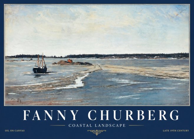 Fanny Churberg Coastal Landscape No6 - Juliste