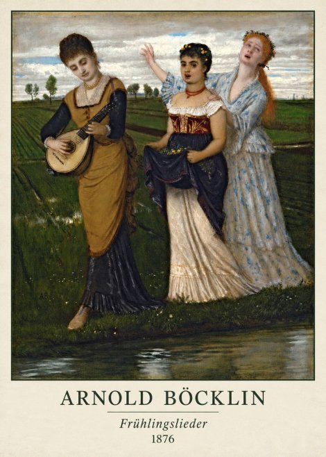 Arnold Böcklin Frühlingslieder No2 - Juliste
