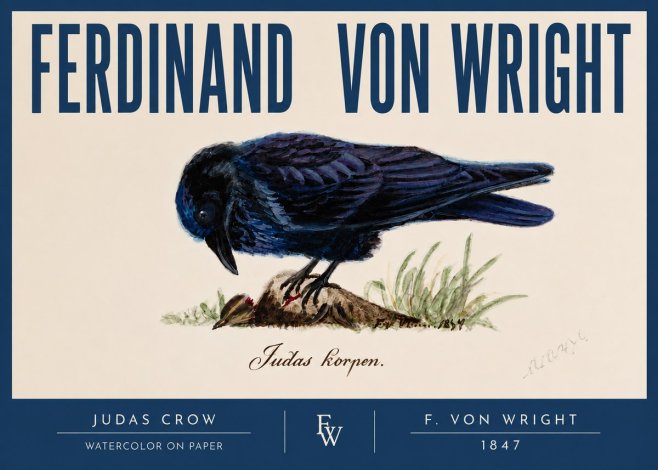 Ferdinand von Wright Judas Crow No2 - Juliste
