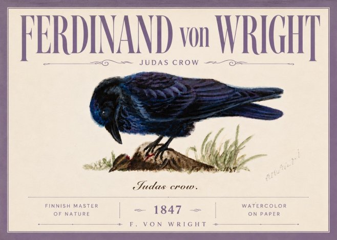 Ferdinand von Wright Judas Crow No5 - Juliste