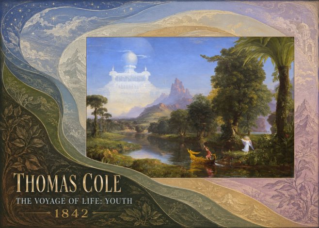 Thomas Cole The Voyage of Life: Youth IV No5 - Juliste