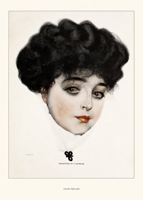 Coles Phillips Reflections of a Bachelor No5 - Juliste