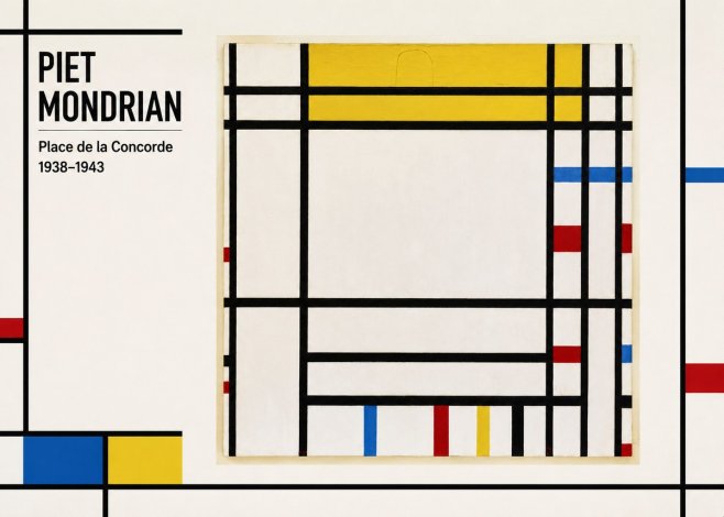 Piet Mondrian Place De La Concorde No1 - Juliste