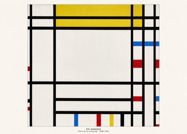 Piet Mondrian Place De La Concorde No5 - Juliste