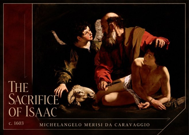 Michelangelo Merisi da Caravaggio The Sacrifice of Isaac III No2 - Juliste