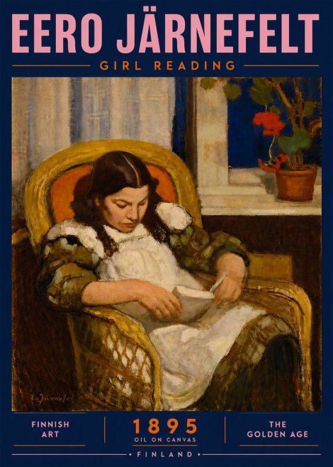 Eero Järnefelt Girl Reading No5 - Juliste
