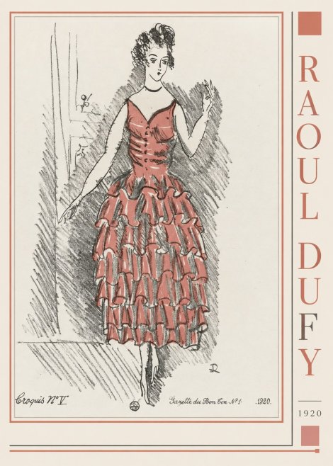 Raoul Dufy Croquis N°v No2 - Juliste