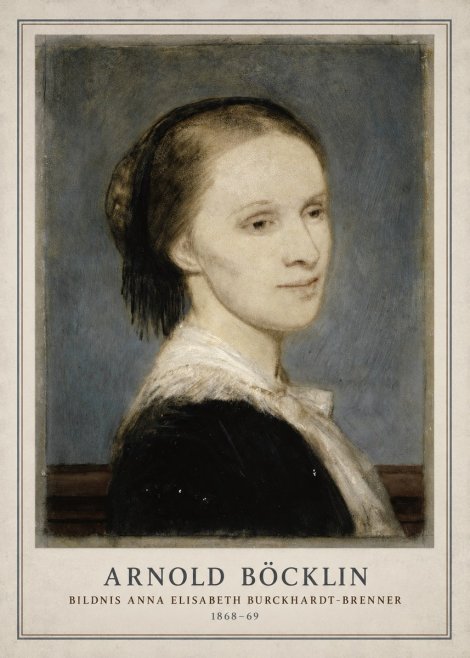 Arnold Böcklin Bildnis Anna Elisabeth Burckhardt-brenner No3 - Juliste