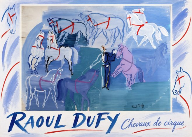 Raoul Dufy Chevaux De Cirque No1 - Juliste