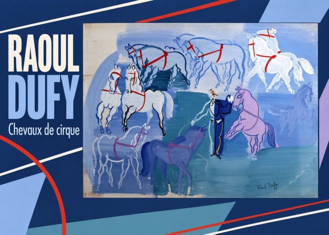 Raoul Dufy Chevaux De Cirque No5 - Juliste