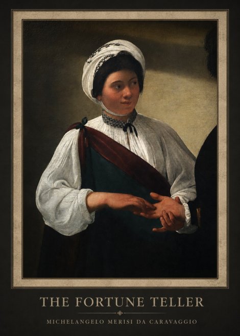 Michelangelo Merisi da Caravaggio The Fortune Teller IV No5 - Juliste