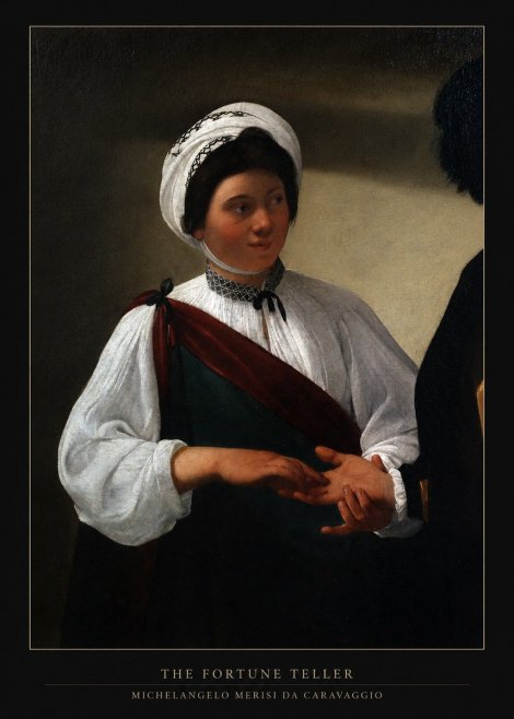 Michelangelo Merisi da Caravaggio The Fortune Teller IV No6 - Juliste