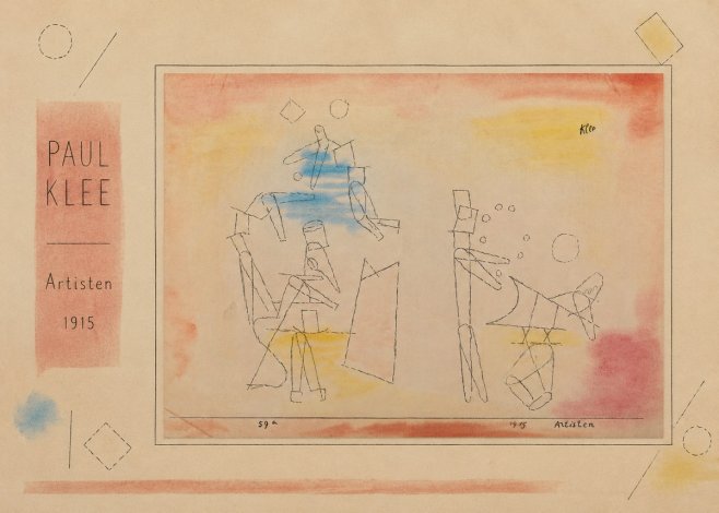 Paul Klee Artisten No2 - Juliste