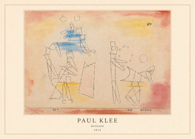Paul Klee Artisten No4 - Juliste