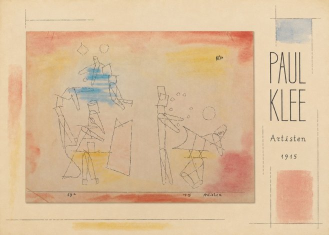 Paul Klee Artisten No5 - Juliste