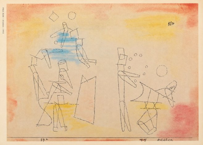 Paul Klee Artisten No6 - Juliste