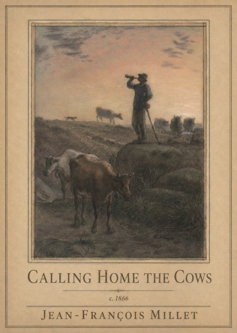Jean-François Millet Calling Home the Cows No1 - Juliste